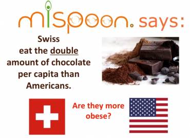 #mispoon says: swiss eat the double amount of chocolate per capita than americans. Are they more obese?