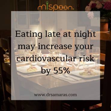 #mispoon says: eating late at night may increase your cardiovascular risk by 55%