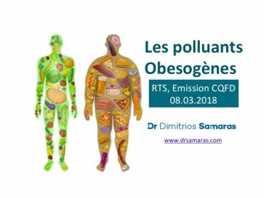Les Polluants Obésogènes, RTS Emission CQFD, 08.03.2018