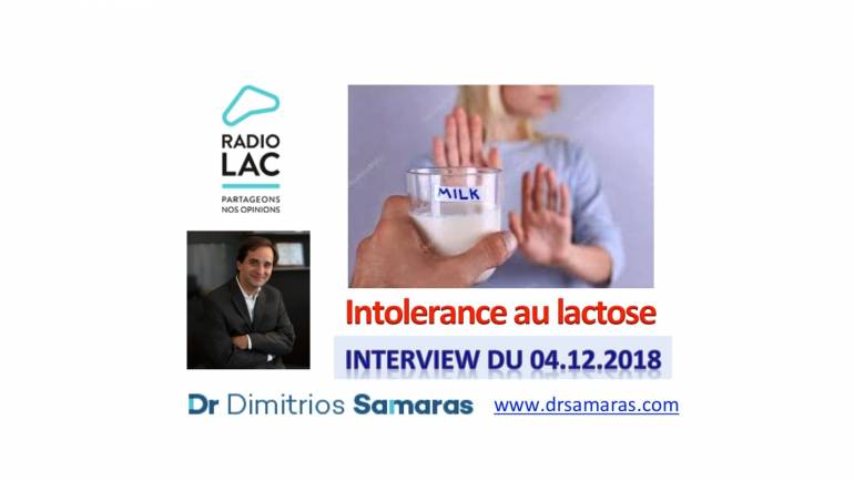 Intolerance au lactose ou allergie au lait? On en parle au Radio Lac, 04.12.2018